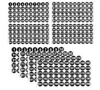Round Number Sticker, 3 Sets1-200 Consecutive Numbered Stickers Dot Number Stickers Small Self-Adhesive Numbered Labels for Marking Box School Office Workshop