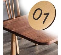 Round Numbered Tags 1-30, Acrylic Frosted Number Tags With Self-adhesive Backing, Numbered Label For Classroom/Lab/Bookshelf/Seat Numbering(Gold D 5 CM)