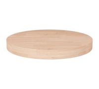 (natural, 40 x 4 cm) vidaXL Solid Wood Oak Round Table Top Untreated Table Top Multi Colours/Sizes