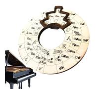 Round of the Fifths Wheel - Music Wooden Chord Tools - Expand The Chord Wheel is your key to unlock that of music theory. Learn to make your own