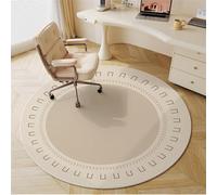 Round Office Chair Mat for Carpet & Hardwood, Non-Slip Gaming Desk Protector, 80cm Multi-Purpose Floor Mat for Rolling Chairs, Durable Circle Design, Ideal for Home & Office