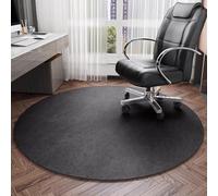 Round Office Chair Mat for Hardwood Floor Rolling Chair Mat for Carpet Anti-Slip Computer Gaming Chair Mat Circle Desk Chair Mat Multi-Purpose Floor Protector for Home Office(Navy,39inch/100cm)