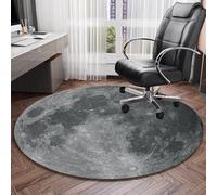 Round Office Chair Mat for Hardwood Floor Rolling Chair Mat for Carpet Anti-Slip Computer Gaming Chair Mat Circle Desk Chair Mat Multi-Purpose Floor Protector for Home Office(Asteroids,47inch/120cm)
