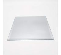 Round or Square Mirror Plate Bevelled Edge Wedding Centrepiece, Candle Tray (4, 25 CM Square)