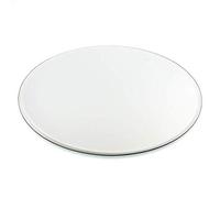 Round or Square Mirror Plate Bevelled Edge Wedding Centrepiece, Candle Tray (4, 30 CM Round)