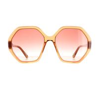 Round Orange Crystal Pink Gradient CH0008S Esther Chloe Orange One Size