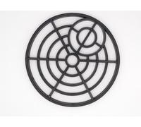Round Outdoor Drain / Gulley Grid-Pack Of 2 Black Plastic Fits 150mm Round Drain