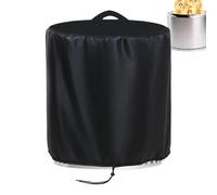 Round Outdoor Fire Pit Cover, Rain Cover For Patio Flak Hole, Upright Wood Burning Fireplace, Heavy Duty And Weather-Resistant Firing Pit Protection For All Seasons