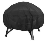 Round Outdoor Firepit Covers Gas Fire Pit Cover Round Heavy Duty Fabric Waterproof, Fits Outdoor for 22”,28",30inch,31" 32" 36" 38" 50" Pit/Table(Dia.71xH46cm)