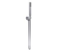 Round Outlet Elbow, Parking Bracket & Minimalist Shower Handset - Chrome