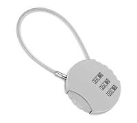 Round Padlock - Compact Lock Unit, Metal Triplet Code, Strong Keyless Padlock | Travel Luggage Protection for Kids Adults School Gym Backpack Cases Bags Adventures Journeys Secure Portable Everyday