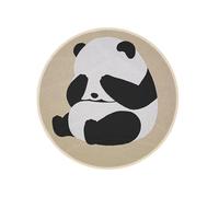 Round Panda Doormat - 80Cm Anti-Slip Plush Rug, Washable Rugs | Comfortable Multifunctional Floor Mats For Bedroom Living Room Home Decor Area Cushions Decorative Accent