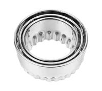 Round Pastry Cutter - Stainless Steel Treat Cutter, Professional Dough Stamp, Reusable Food Crafts Supplies for Pastries