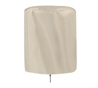 Round Patio Table Cover 52x58cm Waterproof 210D(Beige)