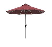Round Patio Umbrella with Crank UV Protection Waterproof Outdoor Canopy for Garden Backyard Deck Sunshade Durable Stylish Outdoor Furniture