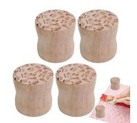 Round Pattern Weights - 80g Wooden Sewing Tool, Beech Wood Tailor Stripper Cloth Weight Set Rubber Wood | Craft Accessories for Beginners in Quilting, Ironing and Painting
