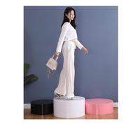 Round Pedestal Stands, Cylinder Clothing Store Platform Base for Mannequin Model Display, Bridal Risers Platform Shelf for Wedding Shop Stage