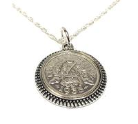 Round Pendant 1935 Threepence 3D 91st Birthday plus a Sterling Silver 18in Chain