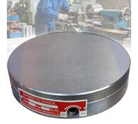 Round Permanent Magnetic Chuck, Strong Suction Magnetic Table, Fine-Mesh Suction Cup, No Power Required, for Planers and Milling Machines
