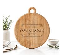 Round Personalised Chopping Board with Integrated Handle - New House Gift Ideas, Housewarming/First Home Gifts, Wedding Gift for Couple, Mango Wood Chopping Board, Mr & Mrs Gifts