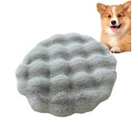 Round Pet Cushion - Machine Washable Anti Slip Crate Mat, Puppy Kitten Warm Pad | Camping Travel Shelter Backyard Balcony RV Kennel Sofa Floor Bed, Comfortable Durable Bedding, Indoor Outdoor Pe