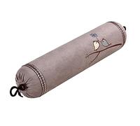 Round Pillow, Buckwheat Cylinder Neck Pillow Adjustable Bolster Pillow Cervical Neck Support Neck Pain Relief Breathable Cool Sleep Organic Buckwheat Pillow (Color : B)
