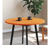 Round Pine Wood Table Top 80cm White Dining Coffee Table Top