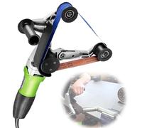Round Pipe Drawing Machine, 700-3000rpm Rust Remover Belt Machine, 6 Speed, 2.4-9.1m/s Belt Speed, 7in Max Pipe Dia, Metal Polisher for Factory