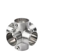 Round Pipe Fixed Joint Storage Rack Connector for Fence, 6ways
