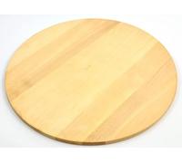 Round Pizza Board Circular Wooden Plate Chopping Board Cutting Serving Pizza Solid Wood with notches - 35 cm - 14 inches
