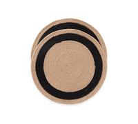 Round Placemats, Jute Placemat, Natural Handmade, 38 x 38 cm, Pack of 2