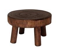 Round Plant Stand | High Stool Plant Stand Flower Pot Holder, Solid Wood Garden Plant Pot Riser Display Stands, Wooden Stool Display Stand, Plant Supports For Flowerpots, Potted Plants, Bonsai