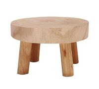 Round Plant Stand | High Stool Plant Stand Flower Pot Holder, Solid Wood Garden Plant Pot Riser Display Stands, Wooden Stool Display Stand, Plant Supports For Flowerpots, Potted Plants, Bonsai