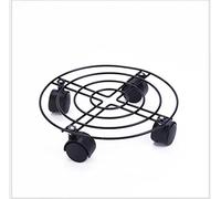 Round Plant Trolley - Metal Plant Caddy Heavy Duty Iron Potted Plant Stand On Wheels Outdoor Indoor, Pot Caddy For Outdoor Plant Pots, Plant Pot Trolley / Plant Pot Dolly - With Brake Dia 35cm/40cm
