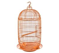 Round Plastic Birdcage Hook Portable Hanging Birdhouse Large Capacity Easy to Clean for Small Birds Cockatiels