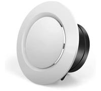 Round Plastic Ceiling Vent - Adjustable Diffuser/Extractor Valve - Round Air Diffuser, Vent Cover(5inch 125mm)