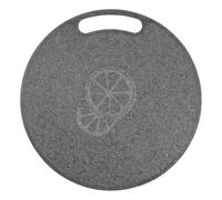 Round Plastic Chopping Board 30cm Lightweight Marble Style BPA-Free Cutting Board for Vegetables, Fruit, Bread Grey Stain-Resistant Kitchen Board with Hanging Hole