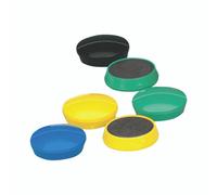 Round Plastic Cud Magnets 35MM PK10