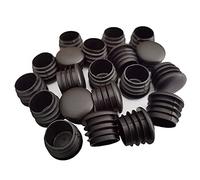 Round Plastic Plug, 20 PCS Black Tubing End Cap Plug Chair Glide Round Pipe End Cap Furniture Chair/Leg Pipe Cover Insert (1 Inch)
