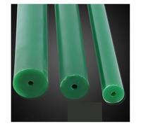 Round Plastic Rod, Hollow PU Rod 500mm Length Round Stick Rubber Spring bar Polyurethane Elastic Rubber(Grün,O.D.50mm I.D.8mm)