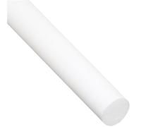 Round Plastic Rod PTFE Plastic Rod, Diameter 5mm to 25mm Ptfe, Length 50mm to 400mm White Graphite Polytetrafluoroethylene Bar 1pc
