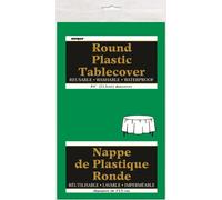 ROUND PLASTIC TABLECLOTH (84" DIAMETER) - BIG BULK DISCOUNTS,22 COLOURS