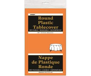 ROUND PLASTIC TABLECLOTH (84" DIAMETER) - BIG BULK DISCOUNTS,22 COLOURS