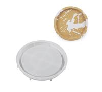 Round Plate Casting Molds Tray Resin Molds Epoxy Casting Silicone Tray Holder Jewelry Making Tools Space Saving Mold