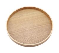 Round Plate Cheese BoardWooden Serving Tray for Tea Set Fruits Candies Food Home Decoration(30cm) Tray