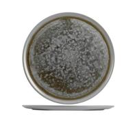 Round Plate In Stoneware Velvet 32 cm Gray H&H