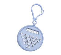 Round Pocket Calculator Soft Buttons Easy Carry School Homework Budget Management Tool Keychain Calculator for School