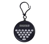Round Pocket Calculator Soft Buttons Easy Carry School Homework Budget Management Tool Keychain Calculator for School