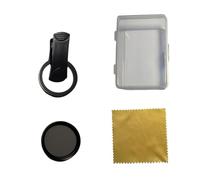 Round Polariser Filter with Clip for Phone 16 15 14 and Other Smartphones Clip On CPL Filter 52 mm Camera Lens Scratch Resistant Lens