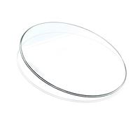 Round Polished Edge Tempered Glass Tabletop 8mm Thick Clear Glass 450mm (18In) Diameter Tempered Glass for Coffee Table Dining Table and Home Decor